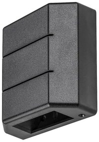 RÁBALUX 7319 LIPPA Modern Kültéri Fali Lámpa Fekete IP44