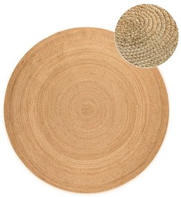 Natúr színű kétoldalas juta kerek szőnyeg ø 200 cm Braided – Hanse Home