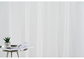 Krémszínű voile fényáteresztő függöny 300x260 cm Crush – Mendola Fabrics