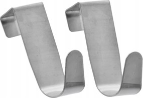 Ajtó Akasztó Non-invazív Ruhatörölköző Acél 2DB