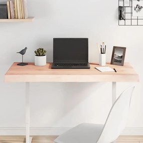 asztallap 100x60x(2-4) cm kezeletlen tömör fa élőszegélyes
