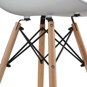 4db modern étkezőszék, fehér