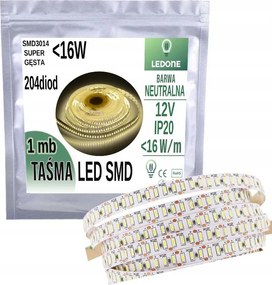 Szuper Sűrű Prémium Led szalag smd 3014 IP20 1020d Semleges szín 1mb