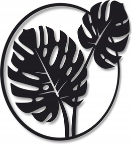 Monstera Áttört Panel Fali Dekoráció 3D Fa Áttört Dekoráció