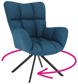 Zondo Dizájnos fotel Komand (kék). 1020867