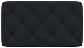 fekete szövet fejtámla párna 90 cm