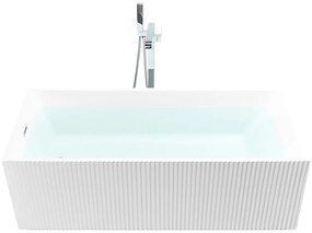 Fehér szabadon álló fürdőkád 169 x 80 cm GOCTA Beliani