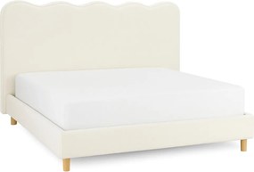Łóżko 160x200 IZMIR Kremowe Boucle