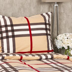 4Home Kockás flanel ágynemű, 160 x 200 cm, 70 x 80 cm