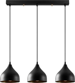 Tattoo függőlámpa, fekete-arany