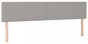 világosszürke szövet LED-es fejtámla 180x5x78/88 cm