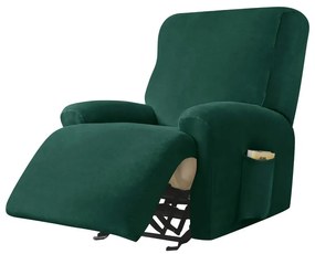 Relax Fotel Huzat (bársonyos, 1 üléses, sötétzöld, rugalmas)