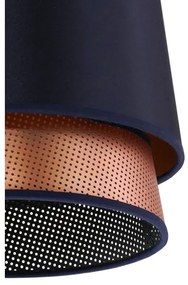 Duolla - Felületre szerelhető csillár BELL SHINY 1xE27/15W/230V átm. 25 cm kék/réz