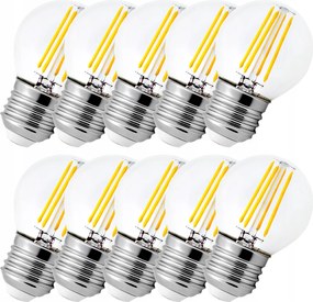 Led izzó E27 Filament 6W Edison G45 Kis Golyó dekoratív loft fényfüzér