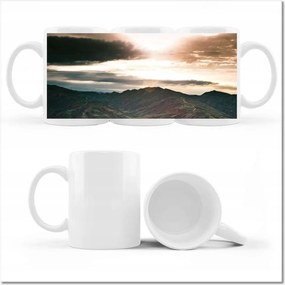 Bögre fényképpel Hegyi táj Tájkép