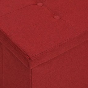 bordó összecsukható művászon tárolópad