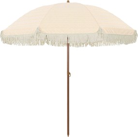 vidaXL Tengerparti napernyő Sárga és Fehér 205 x 205 x 210 cm