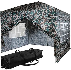 INSTENT BASIC Kerti pavilon 3 x 3 m woodland + 4 oldalfal