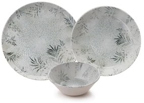 12 részes szürke porcelán étkészlet