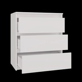 Drohmo K3 fiókos szekrény, 70x78x43 cm, fehér