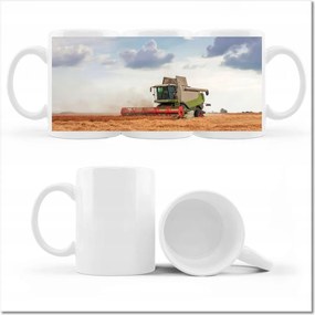 Fotó bögre Kombájn a gabonamezőn