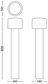 Philips - LED Kültéri lámpa OTIS LED/4,3W/230V 2700K IP44