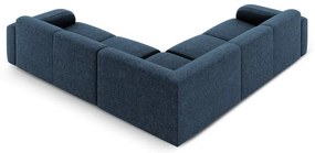 Sötétkék sarokkanapé (variálható-L alakú) Molino – Micadoni Home