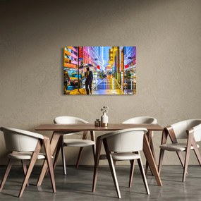 Kép - Város neonfényben (90x60 cm)
