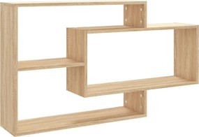 vidaXL sonoma tölgy szerelt fa fali polc 104 x 20 x 58,5 cm