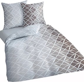 Flanel ágynemű 140/200 70/90 5016A háromszögek barna