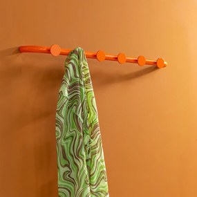 Narancssárga fém fali fogas 75 cm Retro – Spinder Design