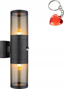 Kültéri fali lámpa felső-alsó érzékelővel Xeloo 32014-2BSS Globo