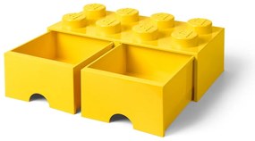 Sárga 2 fiókos tárolódoboz - LEGO®