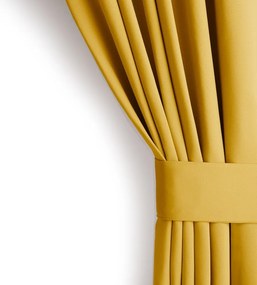 Sárga sötétítő termo függöny 140x245 cm Pleat – Restilo