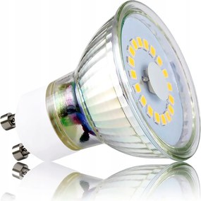 Led izzó Smd GU10 5W=40W Prémium Üveg Hideg szín Nem Pislog