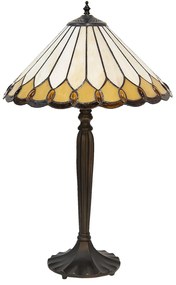 Tiffany asztali lámpa Fehér Ø 40x62 cm