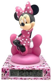 Disney Minnie Chic 3D éjszakai lámpa és ébresztőóra