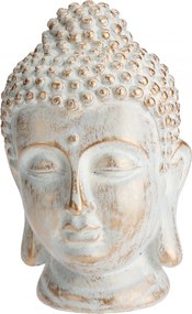 Java Champagne buddha fej szobor 23,5cm