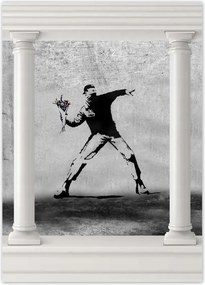 Poszterek 50x70 Banksy Virágszóró