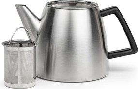 Ezüstszínű rozsdamentes acél teáskanna szűrővel 1,1 l Duet Odense – Bredemeijer
