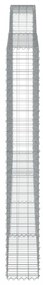 íves horganyzott vas gabion kosár 400x30x220/240 cm