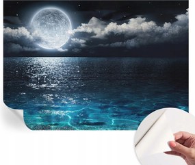Öntapadós Dekoratív Fotótapéta Hálószobába Éjszakai tenger 312x219 cm