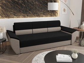 Háromszemélyes kanapé Radiant Bis (fekete + barna). 1056839