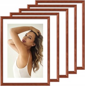 Képkeret szett Fa képkeret 5db-os 10x15