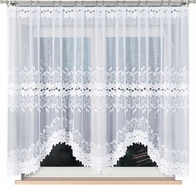 Bastia Jacquard kész függöny 300x160cm, fehér szín