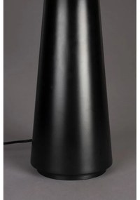 Fekete-fehér asztali lámpa textil búrával (magasság 62 cm) Elon – Dutchbone