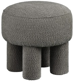 Sötétszürke zsenília puff Canberra – House Nordic