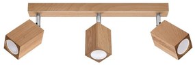 Sollux SL.1037 - Spotlámpa KEKE 3xGU10/40W/230V tölgy