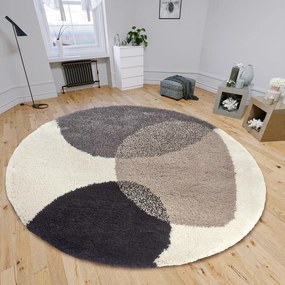 Bézs kerek szőnyeg ø 120 cm Arti – Hanse Home