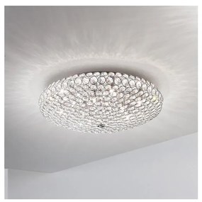 Ideal Lux - LED Kristály mennyezeti lámpa KING 5xG9/3W/230V átm. 38 cm króm